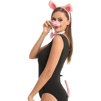 Set de Accesorios de Cerdito – Diadema, Nariz y Cola