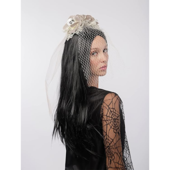 Diadema de Novia Cadáver - Accesorio para Disfraz de Halloween