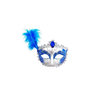 Máscara Veneciana con Plumas - Accesorio para Disfraces y Decoración