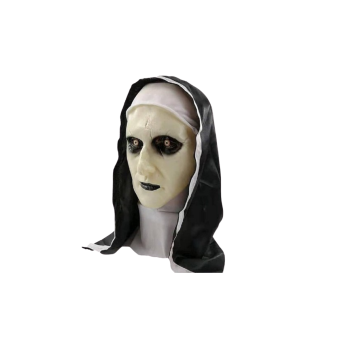 Máscara de Monja Endemoniada para Halloween – Terror Sobrenatural para Adultos