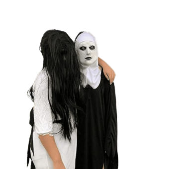 Máscara de Monja Endemoniada para Halloween – Terror Sobrenatural para Adultos