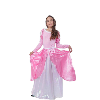 Vestido de Princesa Rosa Infantil - Inspirado en Cuentos de Hadas
