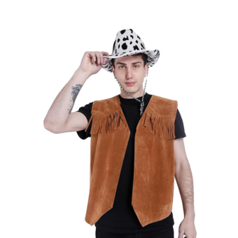 Chaleco de Vaquero del Oeste Hombre