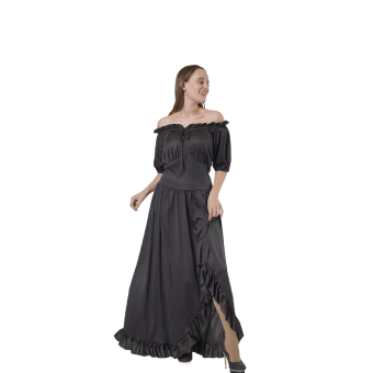 Vestido Renacentista Gótico Mujer – Disfraz Campesina Medieval Vintage