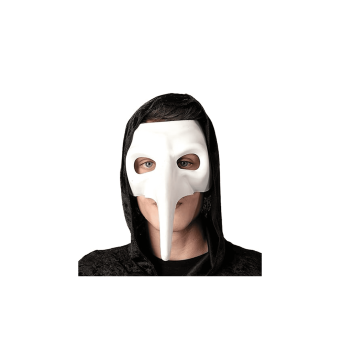 Máscara de Médico de la Peste Negra para Adultos – Accesorio Histórico para Disfraces de Halloween y Eventos Temáticos