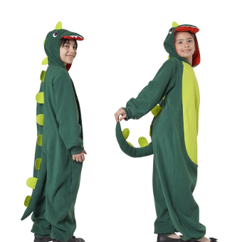 Disfraz Infantil de Dinosaurio con Capucha y Cola – Mono Unisex