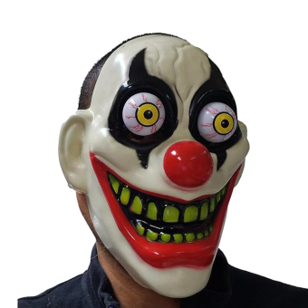 Máscara Payaso Asesino con Ojos Globo Rebote para Adulto – Halloween