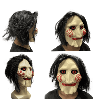 Máscara de Saw Halloween en Látex y Silicona para Disfraz de Jigsaw