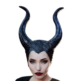 Diadema Maléfica con Cuernos Negros – Accesorio para Disfraces de Halloween y Cosplay
