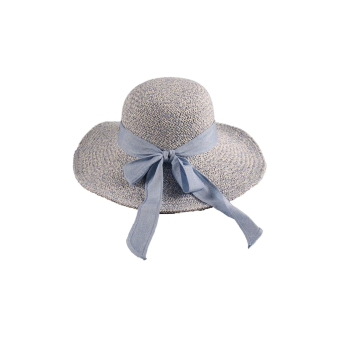 Pamela de Mujer con Ala Ancha y Lazo Elegante – Sombrero de Verano Estilo Chic