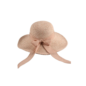 Pamela de Mujer con Ala Ancha y Lazo Elegante – Sombrero de Verano Estilo Chic