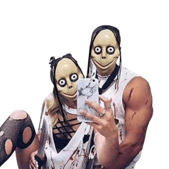 Máscara de Momo Realista para Halloween – Terror Adulto