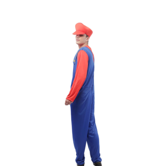 Disfraz de Mario Bros Hombre-Modo Super Estrella Activado