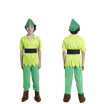 Disfraz Peter Pan para Niño o Niña, Traje Completo de Duende Verde