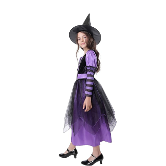 Disfraz Infantil de Bruja – Inspirado en El Mago de Oz con Sombrero y Cinturón