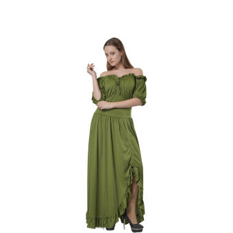 Vestido Renacentista Gótico Mujer – Disfraz Campesina Medieval Vintage