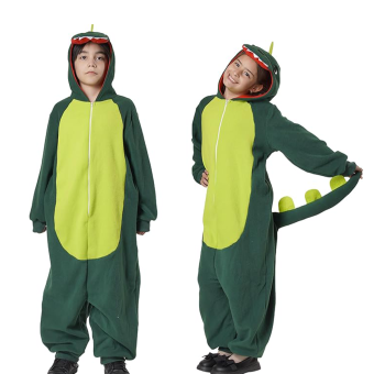 Disfraz Infantil de Dinosaurio con Capucha y Cola – Mono Unisex