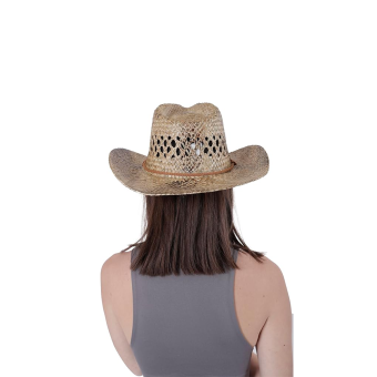 Sombrero Western Unisex de Paja Natural – Estilo Vaquero para Disfraces y Fiestas