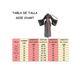 Disfraz Hanfu para Niñas – Traje Chino con Cárdigan y Cinturón