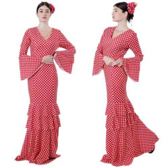 Vestido de Sevillanas Adulto ( Talla Única)