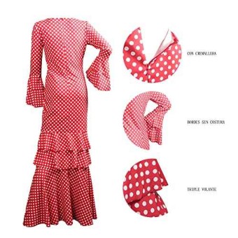 Vestido de Sevillanas Adulto ( Talla Única)