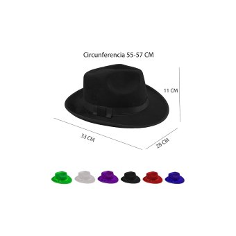 Sombrero de Satén Elegante para Disfraces – Talla Única Adulto