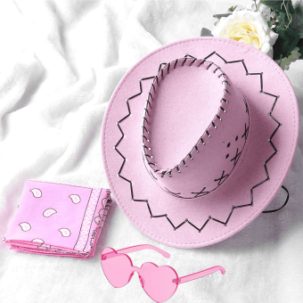Pack Cowboy – Sombrero, Bandana y Gafas para Niños y Adultos
