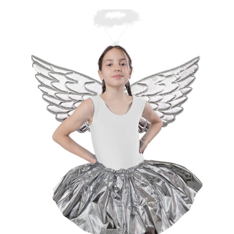 Pack Ángelita Metalizado Brillante Talla Única Infantil
