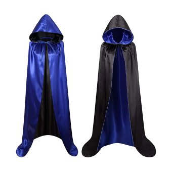 Capa Reversible con Capucha para Disfraces – Infantil 90 cm y Adulto 140 cm