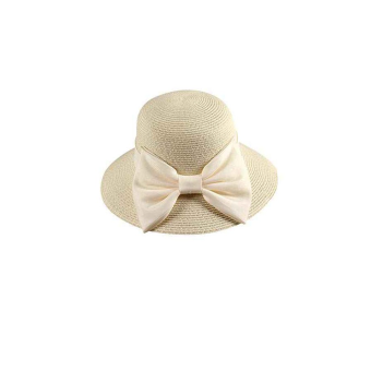 Pamela de Ala Ancha con Lazo para Mujer – Sombrero Elegante y Transpirable de Paja