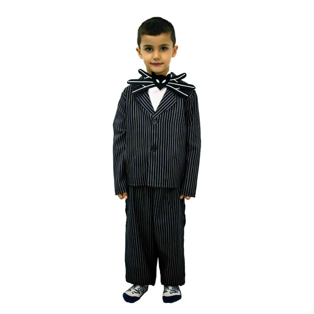 Disfraz Infantil de Jack Skellington - Traje Completo de El Extraño Mundo de Jack para Niños