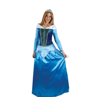 Disfraz de Princesa Inspirado en la Bella Durmiente Azul para Mujer – Vestido Elegante