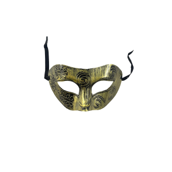 Máscara veneciana clásica de hombre, en color neutro con diseño barroco, ideal para carnaval, disfraces elegantes y fiestas de máscaras.