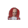 Peluca con calva y pelo rojo para adulto inspirada en payaso de terror