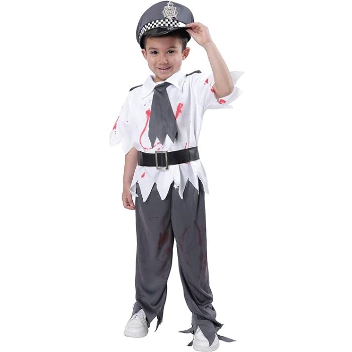 Disfraz de Policía Zombie Halloween (Infantil)