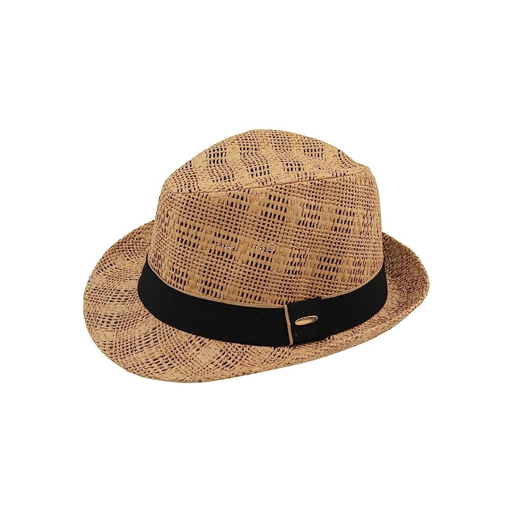 Sombrero Paja Hombre Mujer Fedora Borsalino Trilby