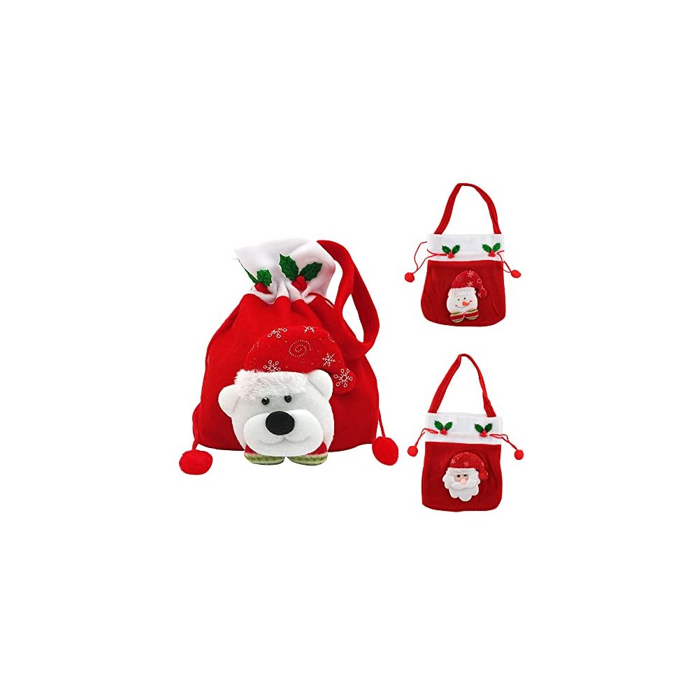 Pack de 3 Pcs Bolsas Navidad