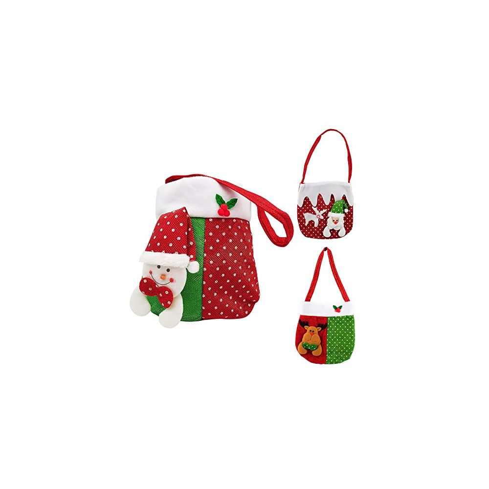 Pack de 3 Pcs de Bolsas de Navidad 