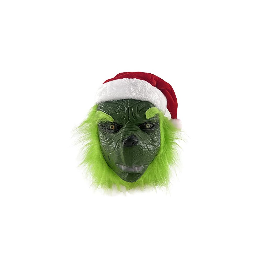 Máscara Grinch Adulto + Gorro Navidad 2 Pcs