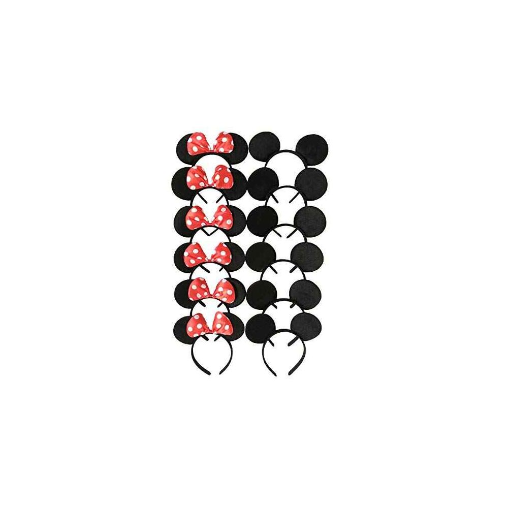 Pack de 12 Diademas de Orejas Ratón Minnie y Mickey 