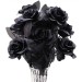 10 Unidades de Rosas Artificiales Negra