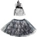 Conjunto de Tutu con Diadema tela de Araña ( Talla Única Adulto)
