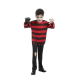disfraz Freddy Krueger infantil, camiseta rasgada y pantalón roto con garra cuchilla, disfraz Halloween niño Freddy