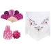Pack de accesorios fucsia, estilo flamenco que añadirá un toque vintage a tu look es para  mujeres y niñas.