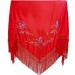 Mantón con Bordados de Sevillanas para Fiestas de Baile, Flamenco y Ferias
