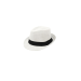 Sombrero Fedora crema con cinta negra – Unisex, elegante y ligero