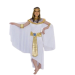 Disfraz de egipcia faraona para mujer con vestido dorado asimétrico