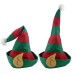 Elfo Navidad Gorro Navidad Adulto para Disfraces Navideños, Gorro Papá Noel Verde y Rojo para Navidad, Gorro de Elfo para Disfraces de Fiesta, 2pcs Adulto Unisex