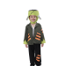 Disfraz infantil de Frankenstein con chaqueta verde rasgada, y pantalón oscuro, ideal para Halloween.