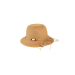 Sombrero estilo mediterráneo de papel trenzado con cinta decorativa
